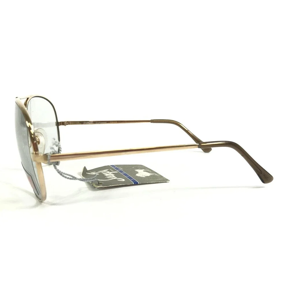 Vintage Serengeti Sunglasses 3038M Mens Gold Aviators with Gray Photochromic